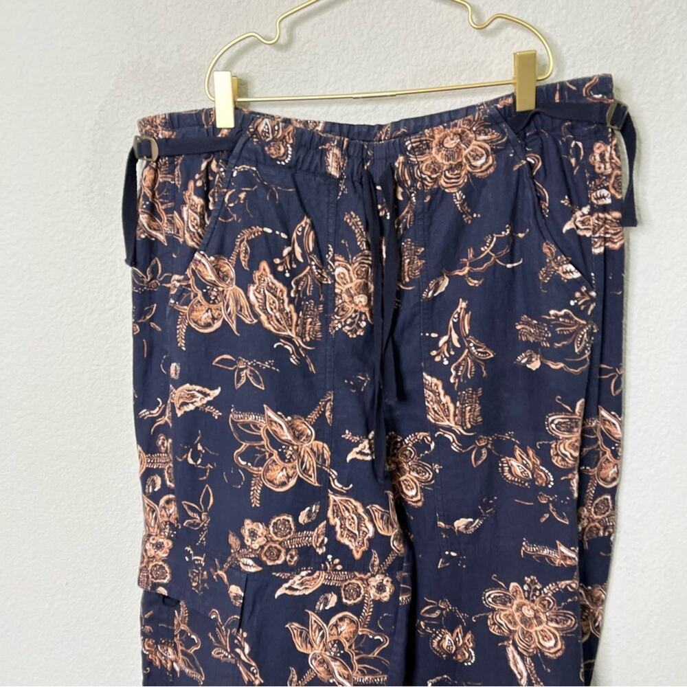 Anthropologie Pilcro Beach‎ Cargo Linen Pants Womens Size L - Picture 5 of 9